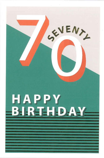 Picture of 70TH BIRTHDAY CARD